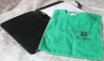 Zestaw: teczka z ntatnikiem+zielona koszulka z herbem Włoszczowy